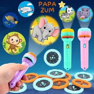 Đèn pin chiếu hình 3D 80 hình chiếu ngộ nghĩnh cho bé PAPAZUM 11702316138