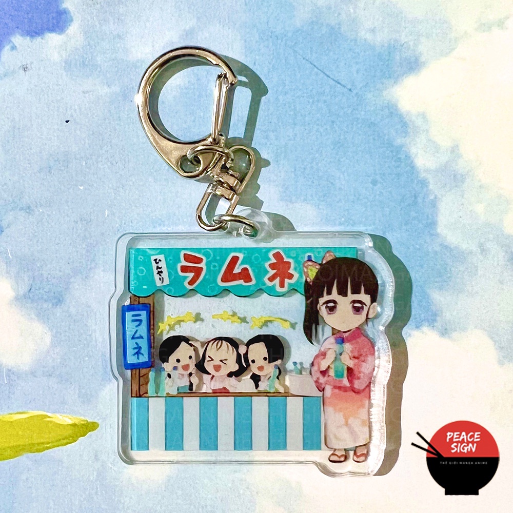 ( Mica trong acrylic ) Móc khóa KIMETSU NO YAIBA ver HỘI CHỢ anime chibi game xinh xắn