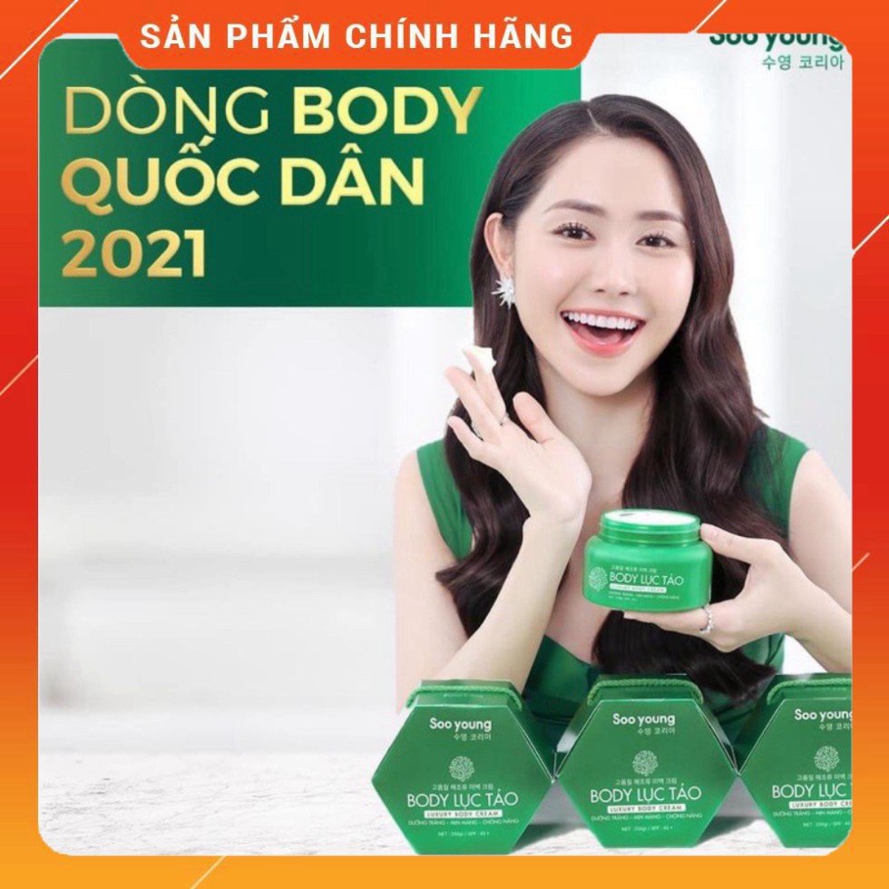 TRẮNG DA BODY LỤC TẢO SÔYOUNG 250gr chính hãng