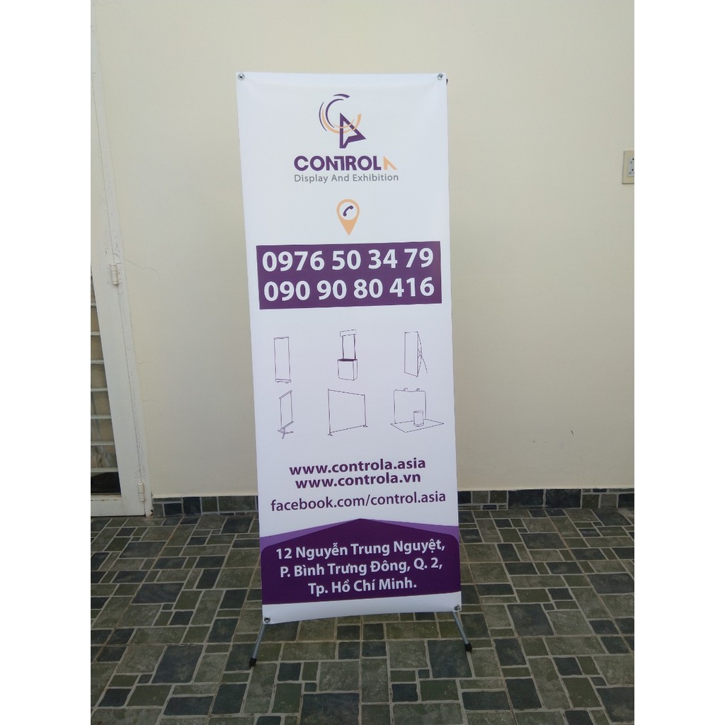 Standee x cường lực 60 x 160cm cường lực nặng chắc