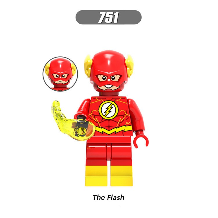 Minifigures Marvel DC Các Mẫu Nhân Vật Flash Cyborg Batman Lobo Mẫu Siêu Đẹp X0178