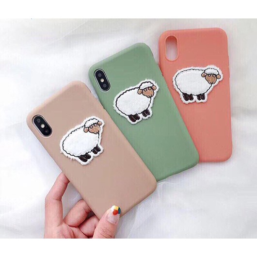 Ốp iphone X hình con cừu xinh xắn