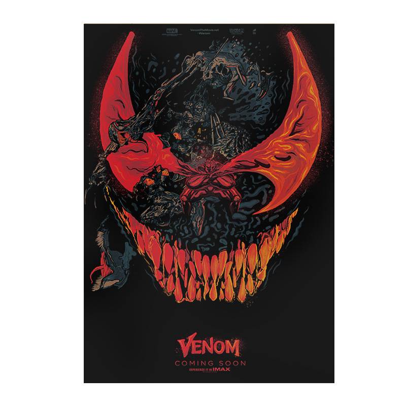 Marvel Áp Phích Dán Tường Trang Trí Nội Thất Hình Venom 50.5x35cm