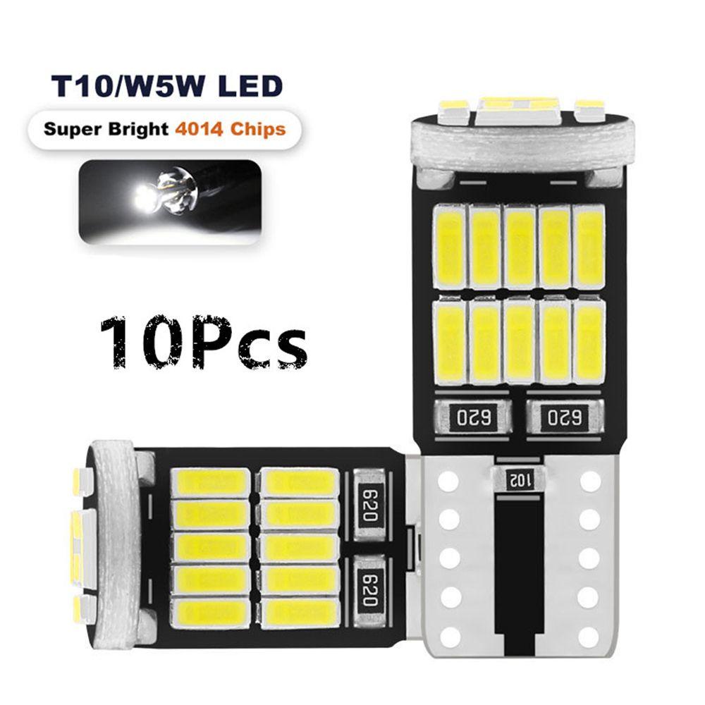 Set 10 Đèn Led W5W T10 Siêu Sáng Gắn Biển Số Xe Hơi