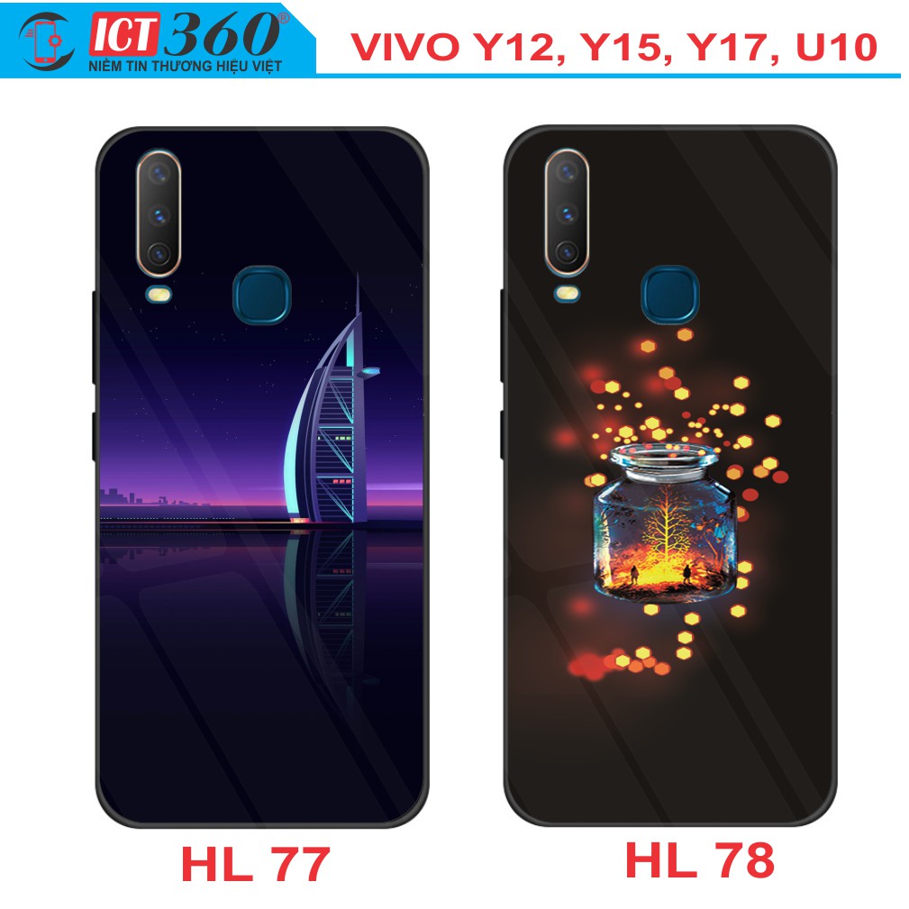 Ốp Lưng Kính VIVO Y12, Y15, Y17, U10 in Hình 3D - in theo yêu cầu