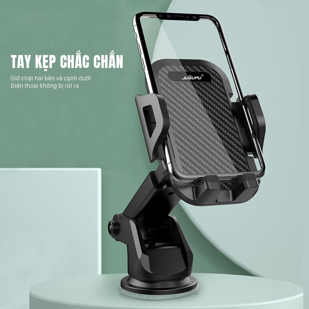 Giá đỡ điện thoại trên ô tô xoay 360 độ điều chỉnh được kéo dài, thu hẹp Bảo hành 1 tháng juyupu 9R