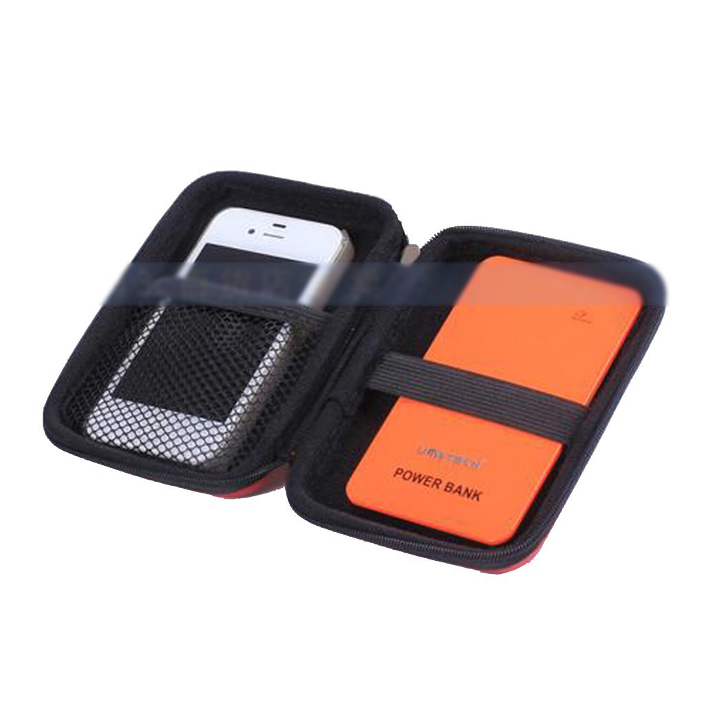 Hộp da PU dây khóa kéo đựng Sd Tf Usb chống sốc