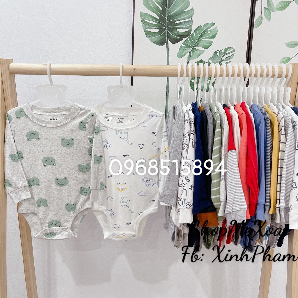[SIZE 12M 8-9,5kg LINK 3] BODYSUIT CARTER ,BODYCHIP DÀI TAY MIX HÃNG