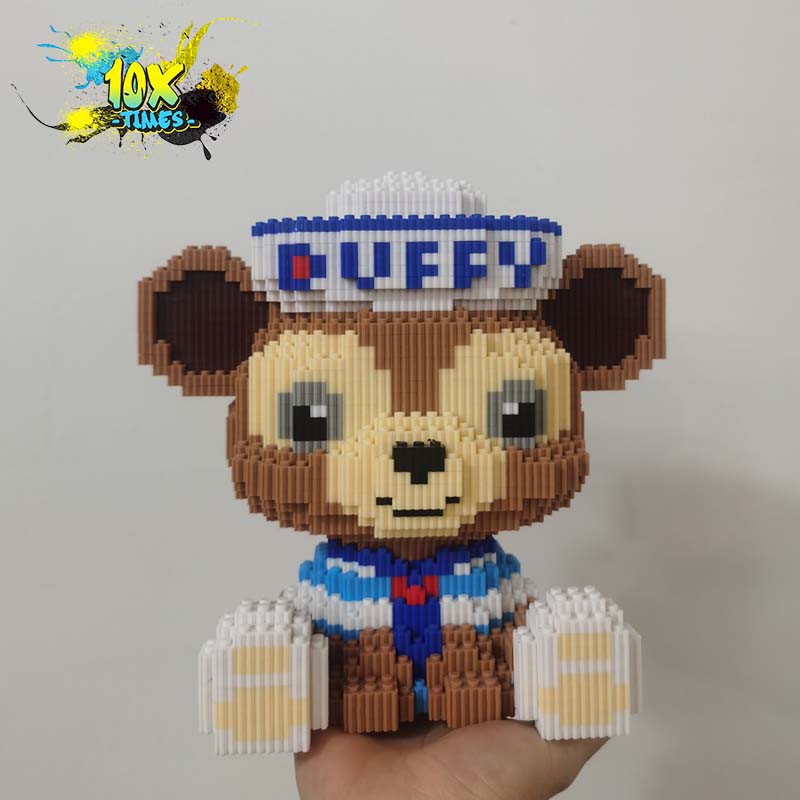 (size 35 cm) đồ chơi lắp ghép 3d Thỏ tím stella lou dễ thương cute quà tặng sinh nhật bạn gái, đồ decor