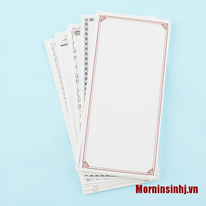 ✨Morninsinhj Classic Vintage Border Note Series Memo Pad Diary Stationary Flakes Scrapbook