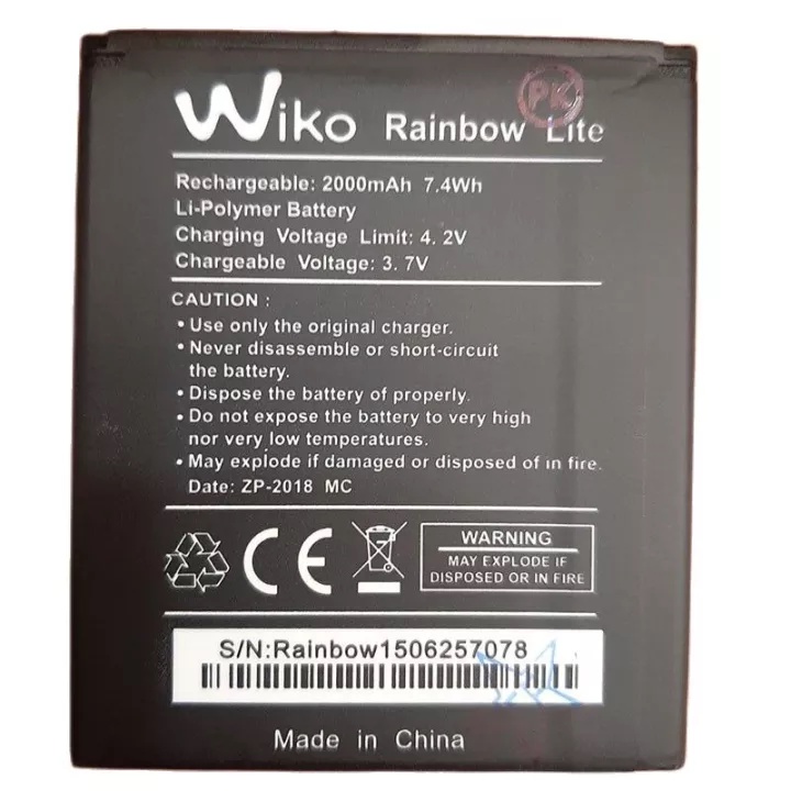Pin Wiko Rainbow LTE bảo hành đổi mới