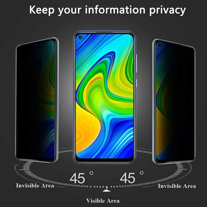 Kính Cường Lực 9D Chống Nhìn Trộm Cho Redmi Note 12 Turbo Note12 5G 2023 Xiaomi