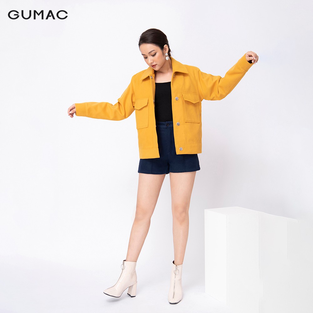 Áo khoác dạ lửng có túi GUMAC AA11278 | BigBuy360 - bigbuy360.vn
