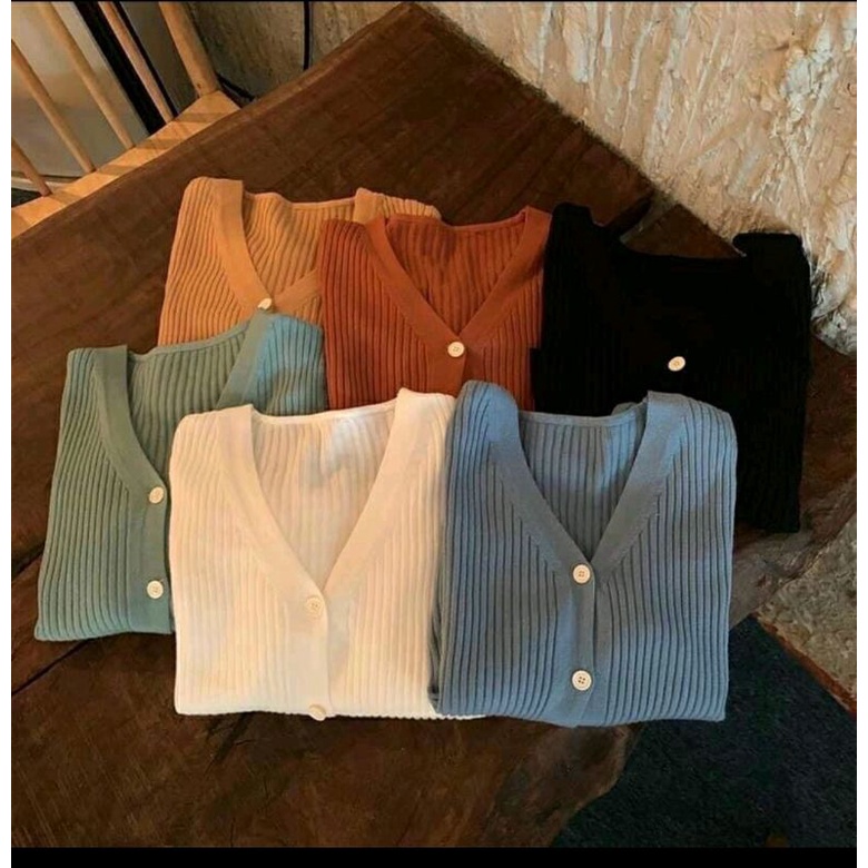 Áo khoác len nữ phong cách Hàn Quốc, Áo len cardigan dài tay đẹp