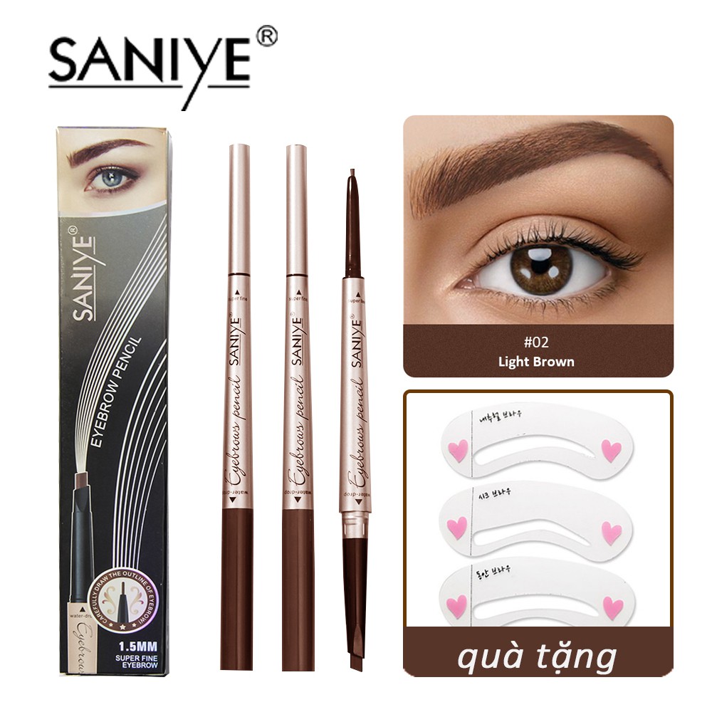 [Hàng mới về] Bút Kẻ Mày Saniye 2 Trong 1 Chống Thấm Nước 3 Màu Tùy Chọn M319 | BigBuy360 - bigbuy360.vn