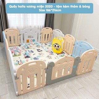 [có sẵn] Quây vương miện HOLLA tặng kèm thảm, 100 bóng và giỏ đựng bóng