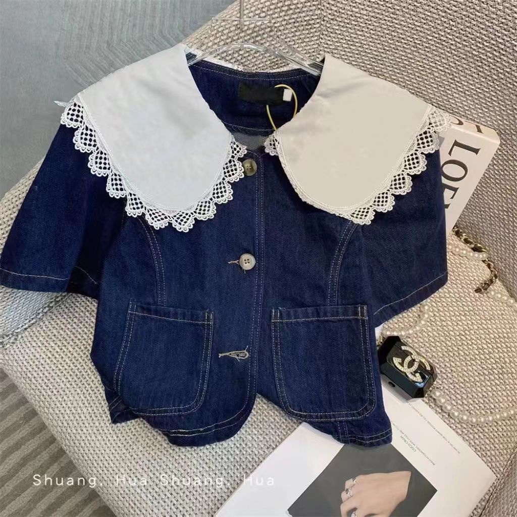 Set Áo Thun Ngắn Tay + Chân Váy Denim Thiết Kế Mới Thời Trang Mùa Hè Dành Cho Nữ