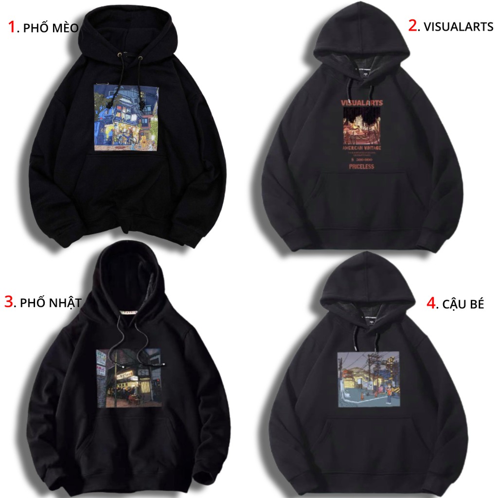 áo hoodie 4 mẫu tổng hợp | WebRaoVat - webraovat.net.vn