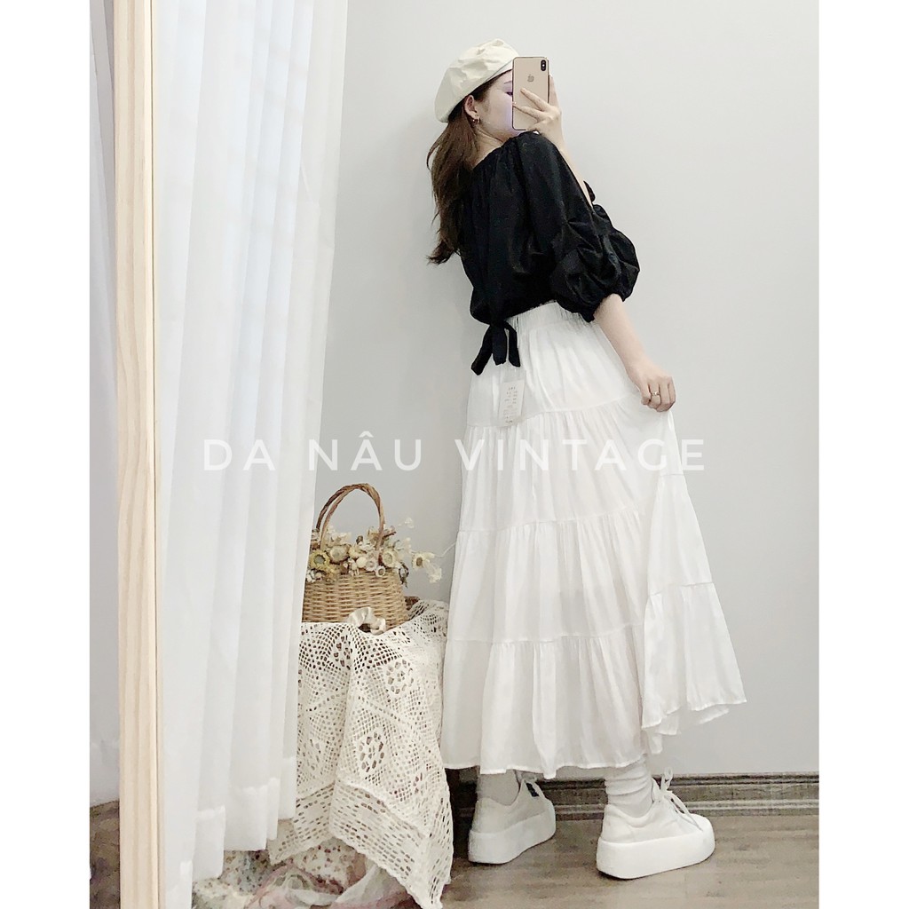 Chân váy midi công chúa hàng quảng châu cao cấp loại 1 đủ 5 màu phong cách ulzzang (shop cam kết ảnh chụp thật 100%)