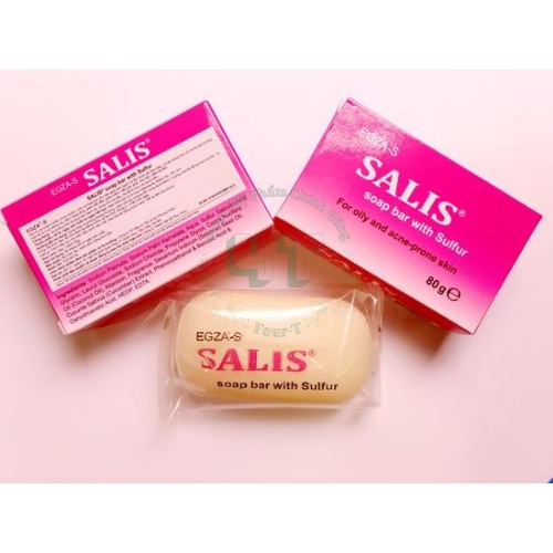 Xà phòng tắm giảm dầu, giảm mụn cơ thể, dày sừng nang lông- EGZA-S SALIS Soap bar 80g