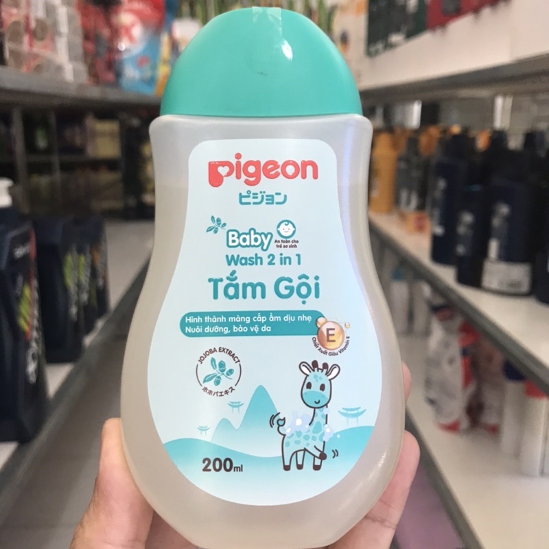 Tắm Gội PIGEON 2 in 1 Chiết Xuất Joioba 200ml