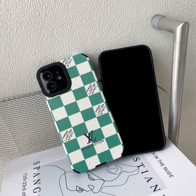 Ốp điện thoại họa tiết caro thích hợp cho iPhone 13 12 11 Pro Max Mini XS XR X 8 7 6 6S Plus + SE 2020