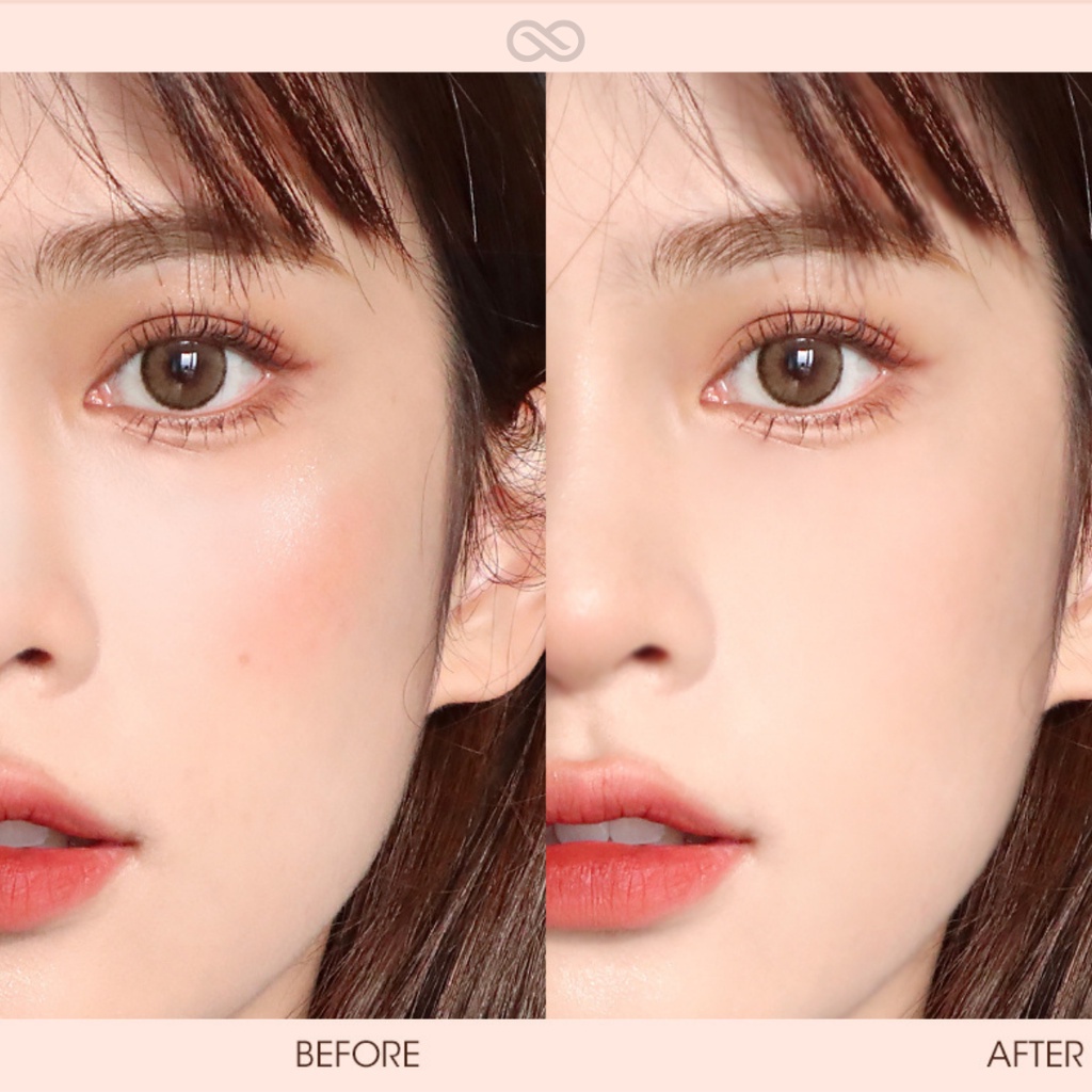 Phấn phủ dạng nén GoGo Tales Fuji GT327 có nhũ kiềm dầu không thấm nước đều màu không bám khẩu trang