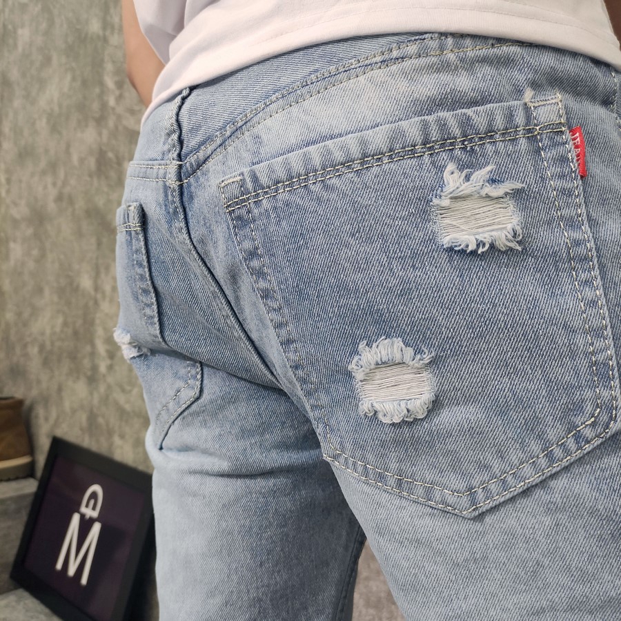 [Mã FAMALLT5 giảm 15% đơn 150K] Quần short jean nam MĐ q416 xám | WebRaoVat - webraovat.net.vn