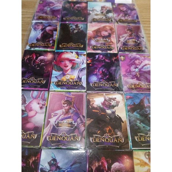 Combo 10 hộp thẻ bài LIÊN QUÂN MOBILE mini. size: 3.3x5cm