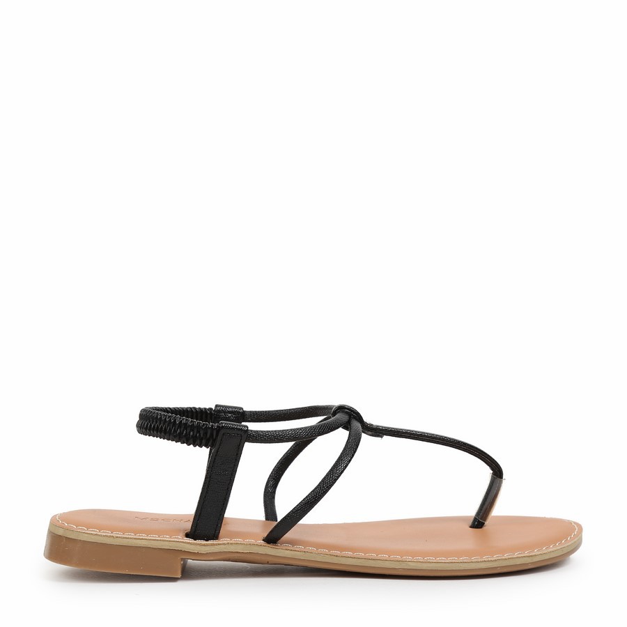[Mã BMINC50 giảm 10% đơn 99K] Mochardo - Sandal bệt dây bún quai chun AG-24 Đen