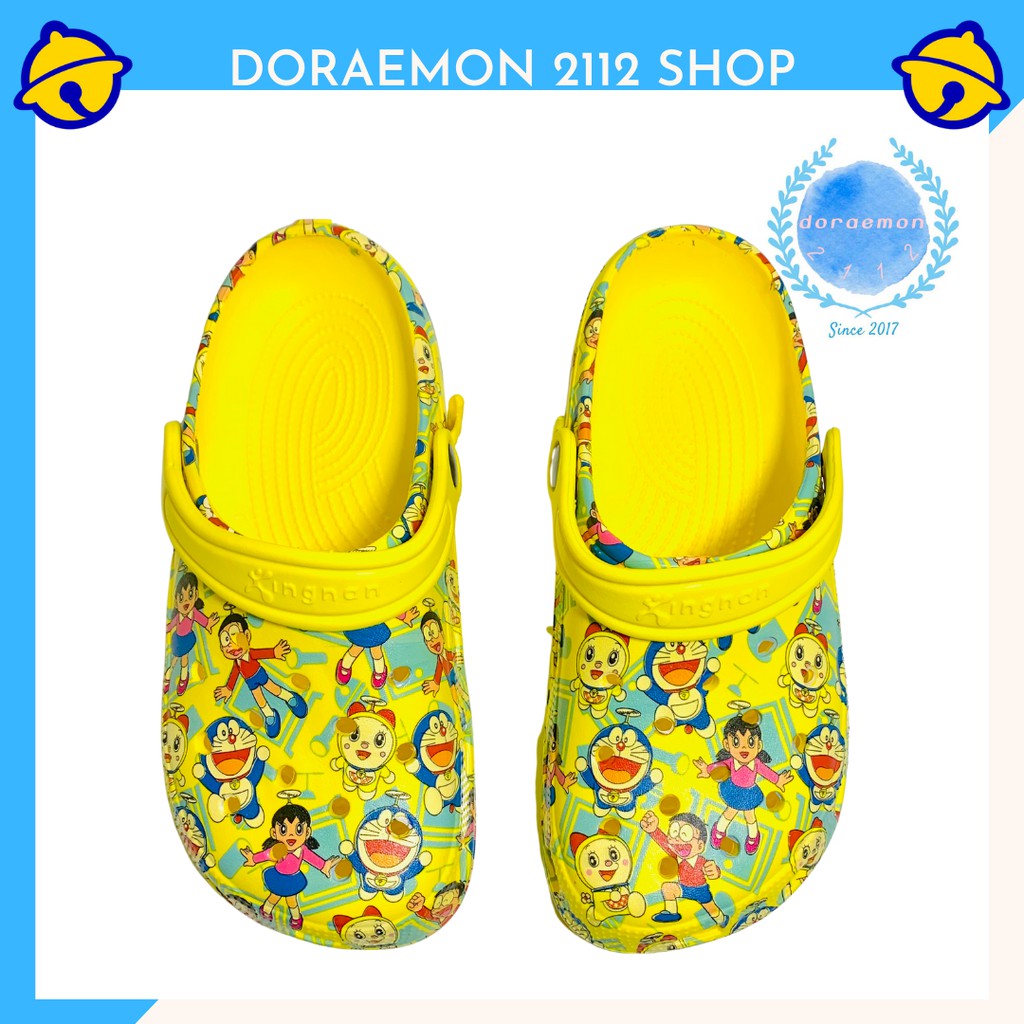 Giày Dép sục nữ có quai mẫu Doraemon dễ thương size từ 35-40