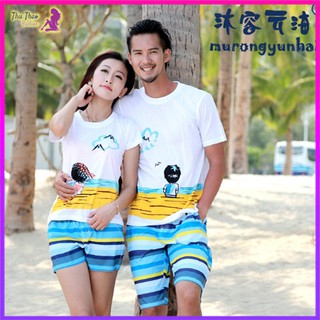 [ 𝗛𝗮̀𝗻𝗴 𝗤𝘂𝗮̉𝗻𝗴 𝗖𝗵𝗮̂𝘂] Set 1 Bộ Đồ Đôi Đi Biển Gia Đinh, Đội Nhóm, Công Ty-Kèm Ảnh Thật.