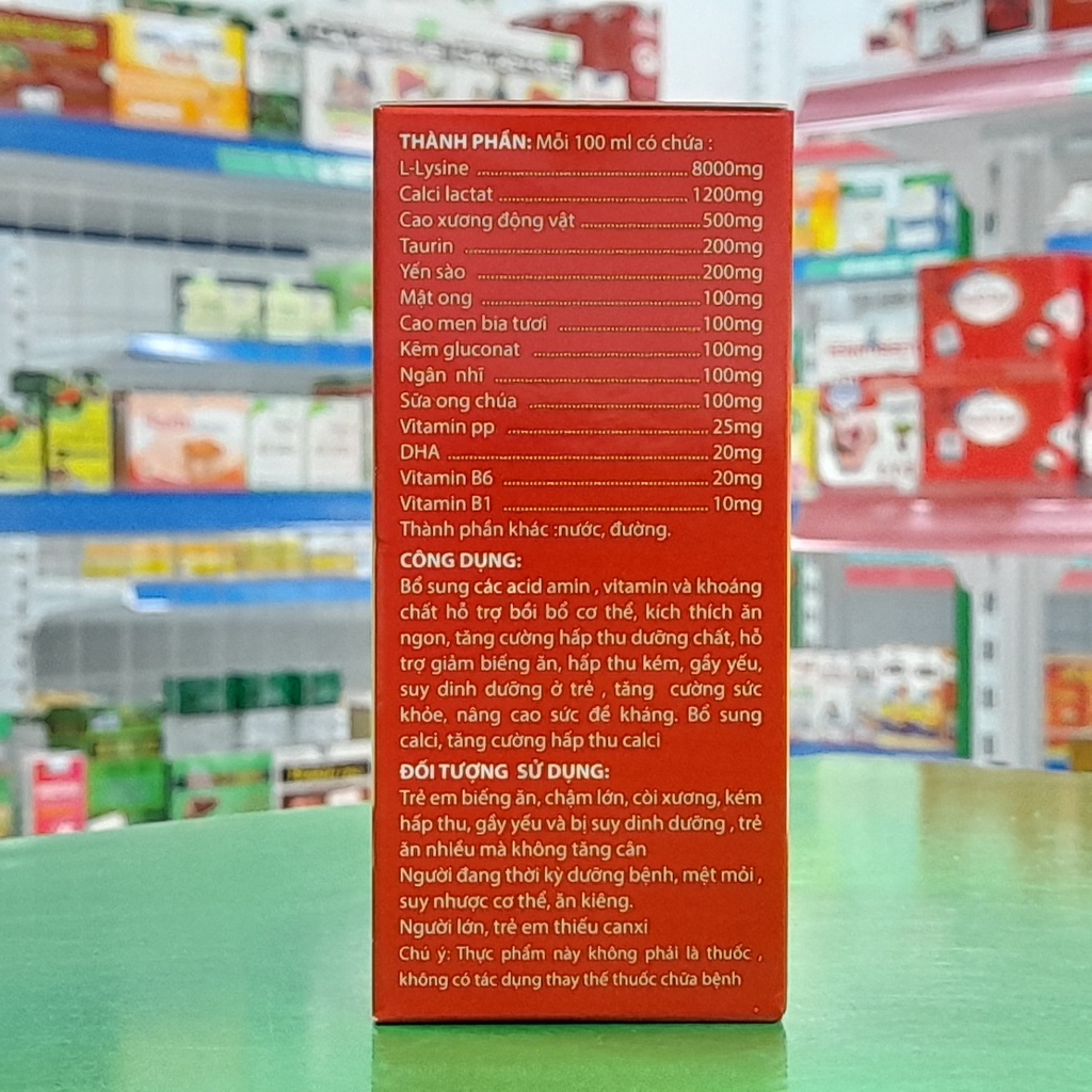 Siro Yến Sào Ăn Ngon- Hỗ trợ bồi bổ cơ thể, kích thích ăn ngon, tăng cường hấp thu dưỡng chất, hỗ trợ giảm biếng ăn