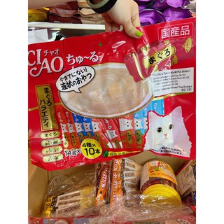súp ciao 1 bịch 40 cây dành cho mọi loại mèo ( chính hãng Thái)