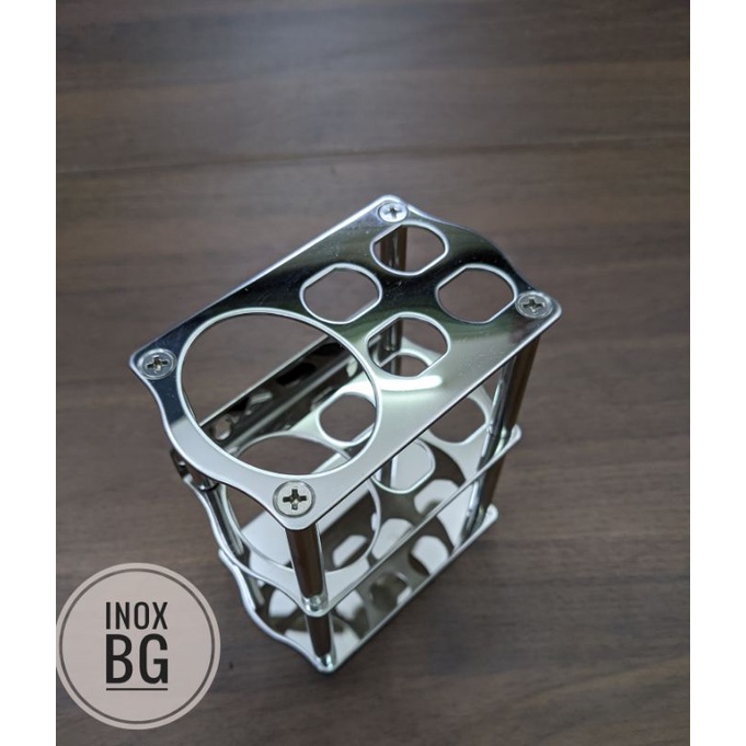 [INOX 304] Kệ đựng bàn chải đánh răng, thuốc đánh răng chất liệu Inox 304 sáng bóng