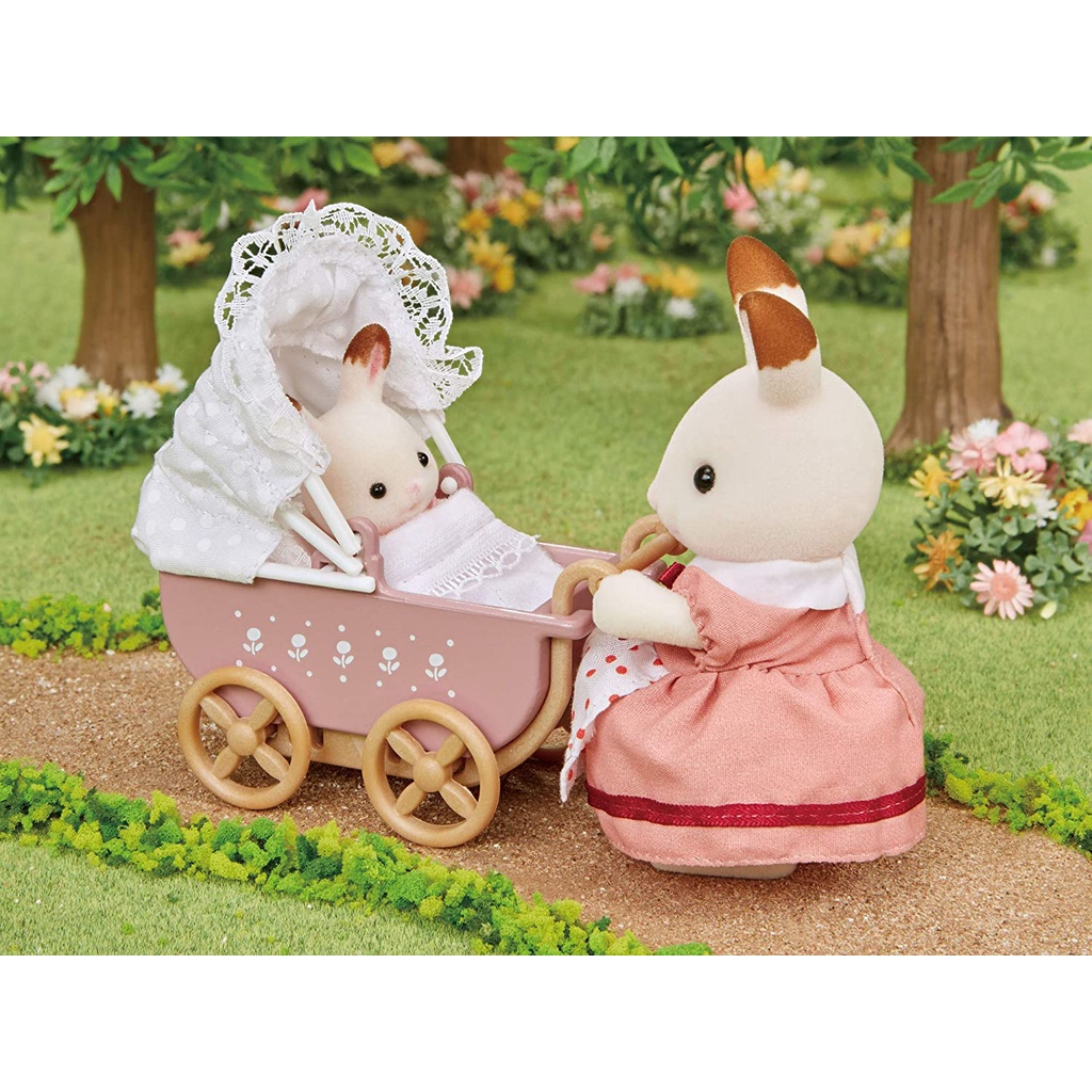 Sylvanian Families Bộ Xe Nôi Em Bé Baby Pram