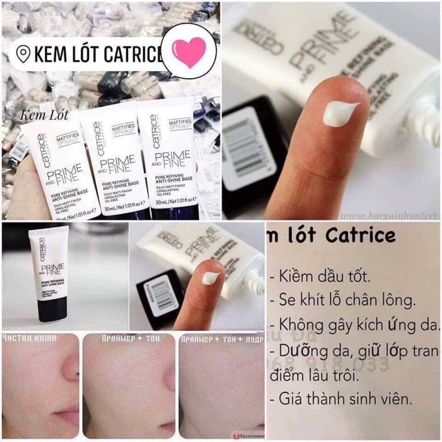 KEM LÓT KIỀM DẦU SE KHÍT LỖ CHÂN LÔNG CATRICE KEEP ME MATT (Hàng xách tay chính hãng)