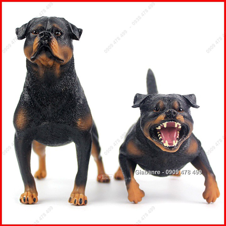 Mô Hình Giống Chó Giữ Nhà Tấn Công Rottweiler - 22cm - 4685