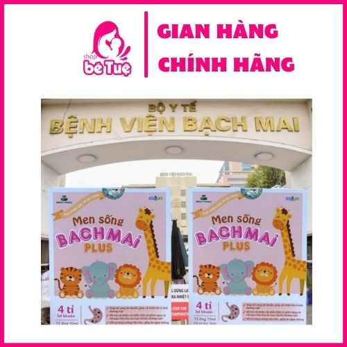 Men sống bạch mai plus - Men sống bạch mai mẫu mới - Bổ sung chất xơ, 4 tỷ lợi khuẩn bé hết táo bón-hoai_ha_thai9x