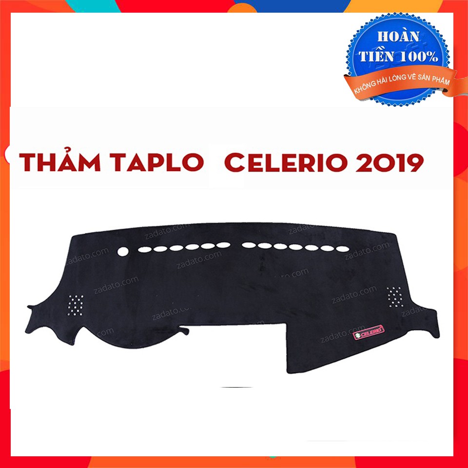 Thảm Taplo CLERIO 2019 2020 2021 Màu Đen Chất Liệu Nhung Lông Cừu Đế Có Chống Trượt, chuẩn form xe