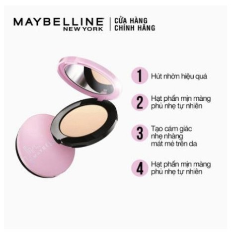 Phấn phủ mịn da kiềm dầu ngăn bóng nhờn 8h Maybelline New York Clear Smooth All In One Pressed Powder 9g