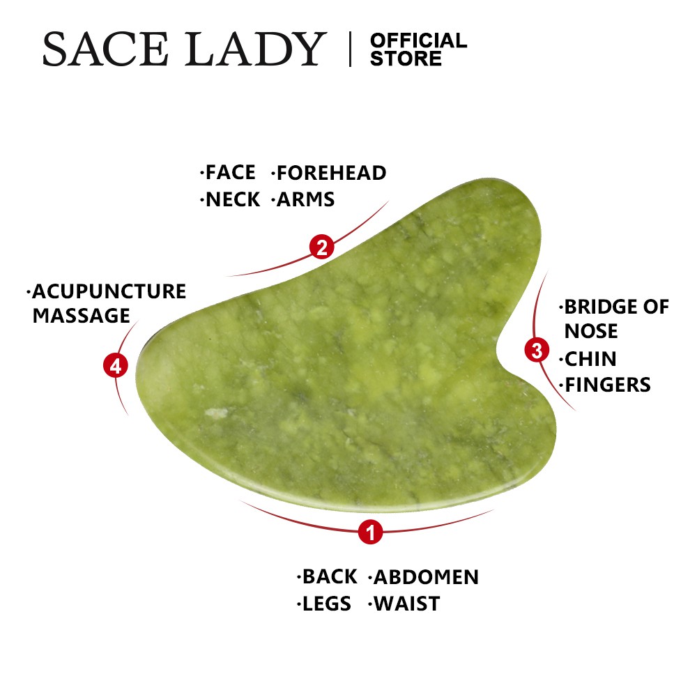 Miếng Đá Guasha Mát Xa Mặt SACE LADY 33g