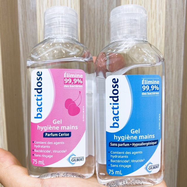 Gel rửa tay khô Bactidose Pháp (75 mL)