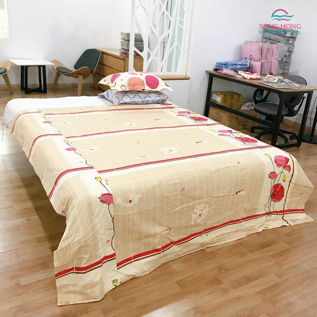 Chăn Xuân Thu Sông Hồng kích thước 2m x 2m2 - Chất liệu cotton - Mẫu mã bền đẹp - Hàng chính Hãng