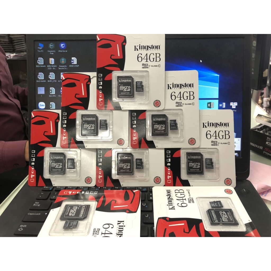 Thẻ nhớ 32GB/64GB Kingston MicroSD Class 10 (Kèm Adapter) - Bảo hành 5 năm!