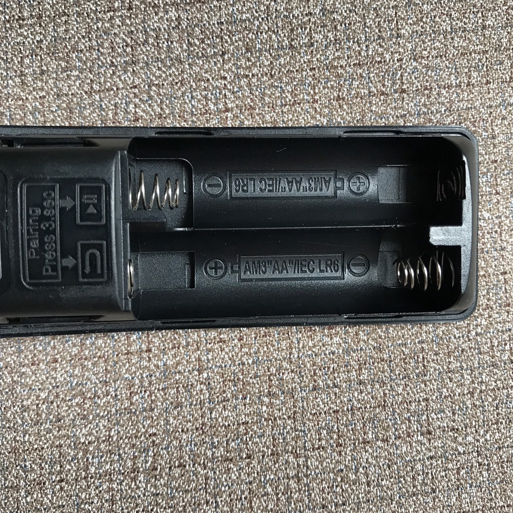 Điều khiển tivi samsung UA43T6500, Remote tivi samsung 4k smart lưng đen