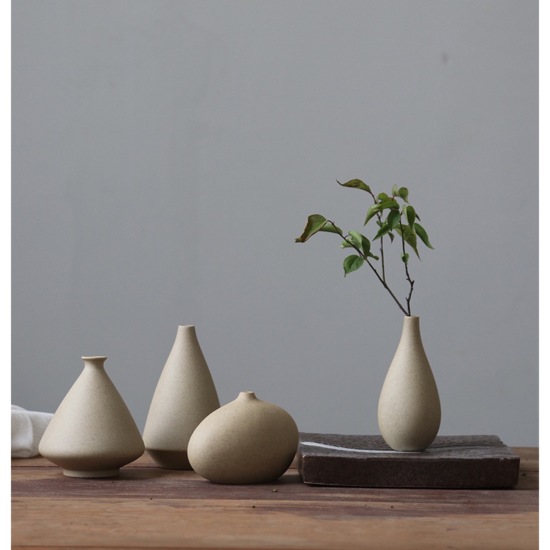 LỌ HOA BẰNG GỐM MINI NGHỆ THUẬT CẮM HOA , TRANG TRÍ NHÀ CỬA , BÌNH HOA TIMEDECOR