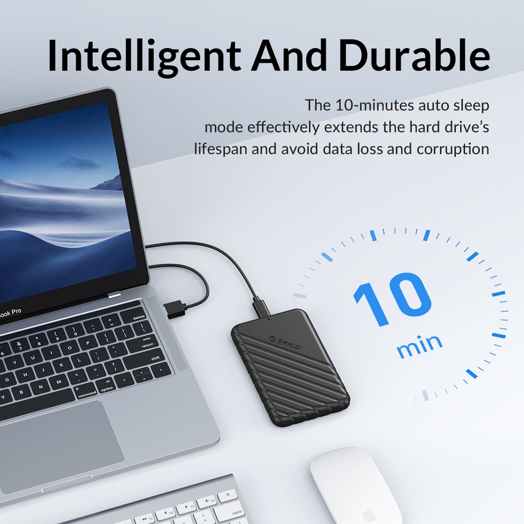 Ổ Cứng Ngoài Box ổ cứng ORICO 2.5 HDD USB3.0 Type C Sang SATA 5Gbps Cho SATA III SSD HDD 9.5 / 7mm TV PS4 Xbox