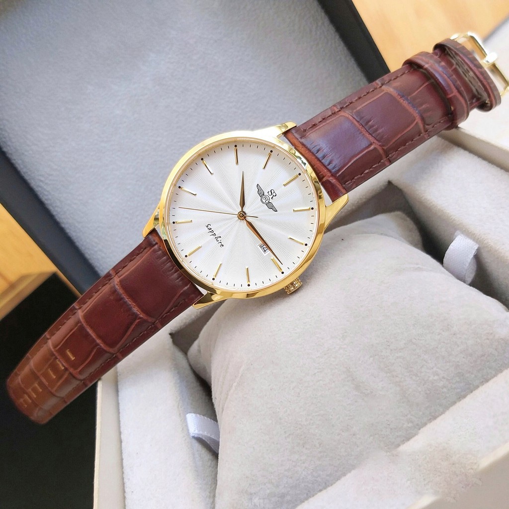 Đồng hồ đôi SRWATCH nam SG1056.4602TE và nữ SL1056.4602TE mặt kính sapphire , chống trầy , chống nước