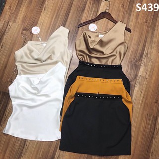 ÁO PHI LỤA  💥𝑭𝑹𝑬𝑬𝑺𝑯𝑰𝑷💥Aó Phi Lụa Cổ Đỗ 1 Bên,LY STORE